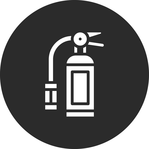 Ilustración del icono vectorial del extintor del conjunto de iconos del centro comercial