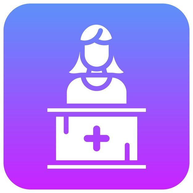 Ilustración del icono vectorial de la farmacia del conjunto de iconos de la farmacía