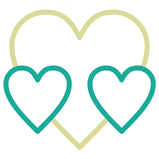 Ilustración del icono vectorial favorito del conjunto de iconos de comunicaciones