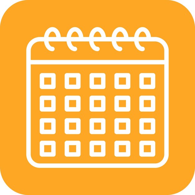 Ilustración del icono vectorial de la fecha límite de pago del conjunto de iconos de marketing digital