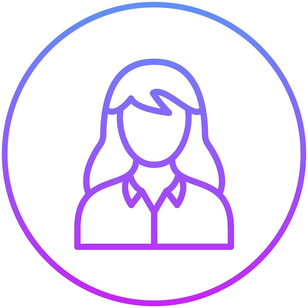 Ilustración del icono vectorial femenino del cliente del conjunto de iconos de Street Food