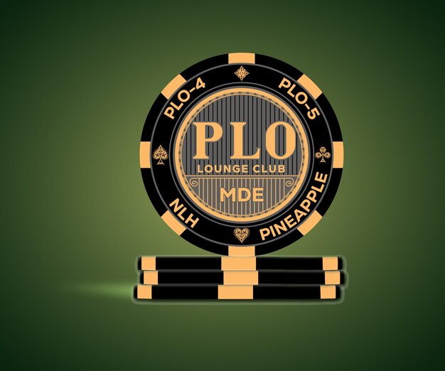 Ilustración del icono vectorial de las fichas de póquer de los casinos en línea