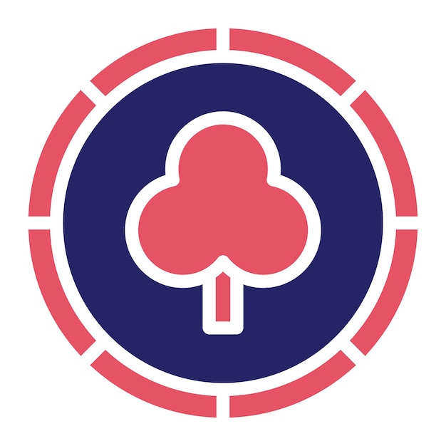 Ilustración del icono vectorial de fichas de póquer del conjunto de iconos de entretenimiento