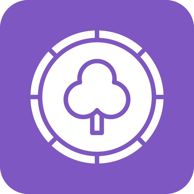 Ilustración del icono vectorial de fichas de póquer del conjunto de iconos de entretenimiento