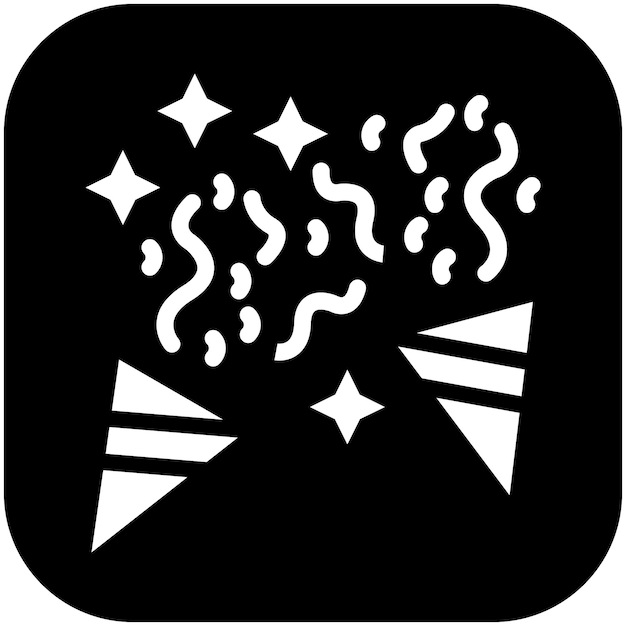 Ilustración del icono vectorial de la fiesta del conjunto de iconos de eventos de premios