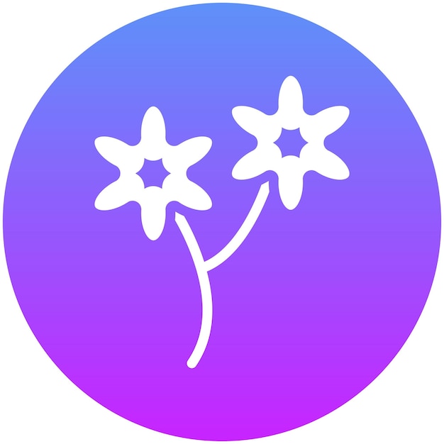Ilustración del icono vectorial de flores del conjunto de iconos de eventos de premios