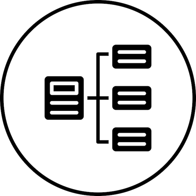 Ilustración del icono vectorial del flujo de trabajo del conjunto de iconos de codificación y desarrollo