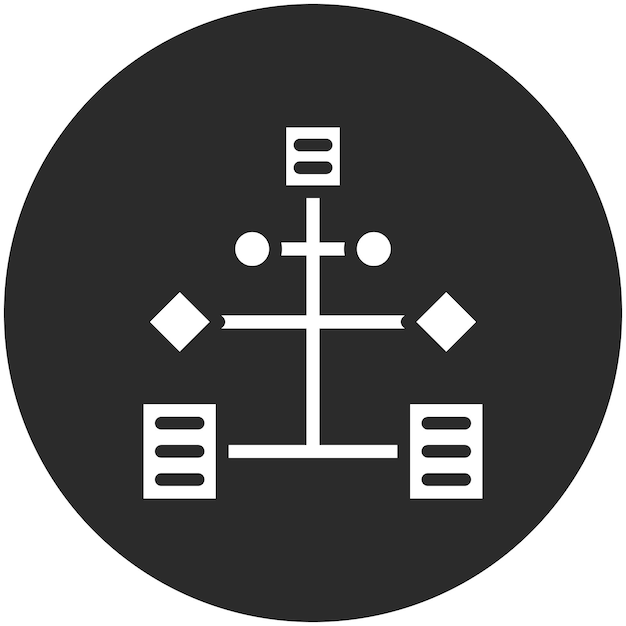Ilustración del icono vectorial del flujo de trabajo del conjunto de iconos de trabajo desde el hogar
