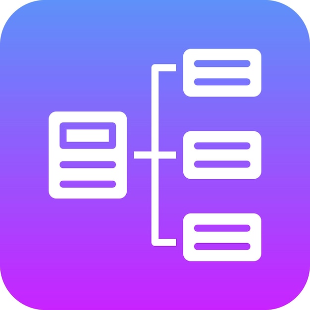 Ilustración del icono vectorial del flujo de trabajo del iconset de codificación y desarrollo