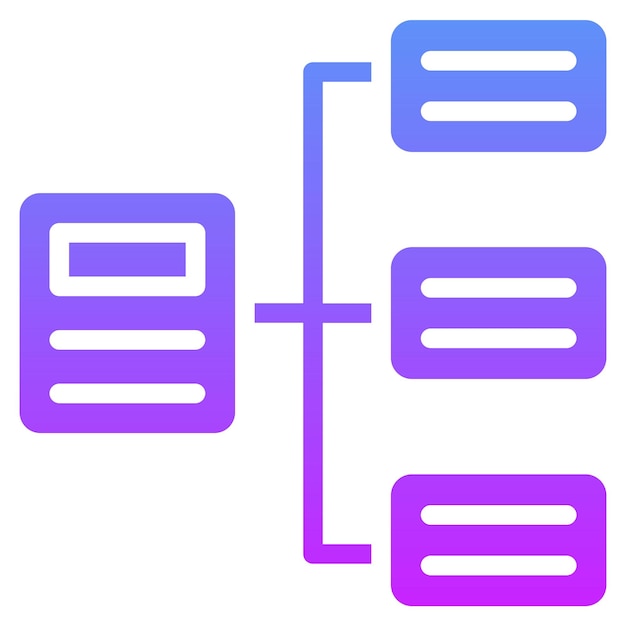 Ilustración del icono vectorial del flujo de trabajo del iconset de codificación y desarrollo