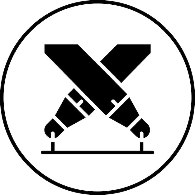 Ilustración del icono vectorial de foco del conjunto de iconos de cine