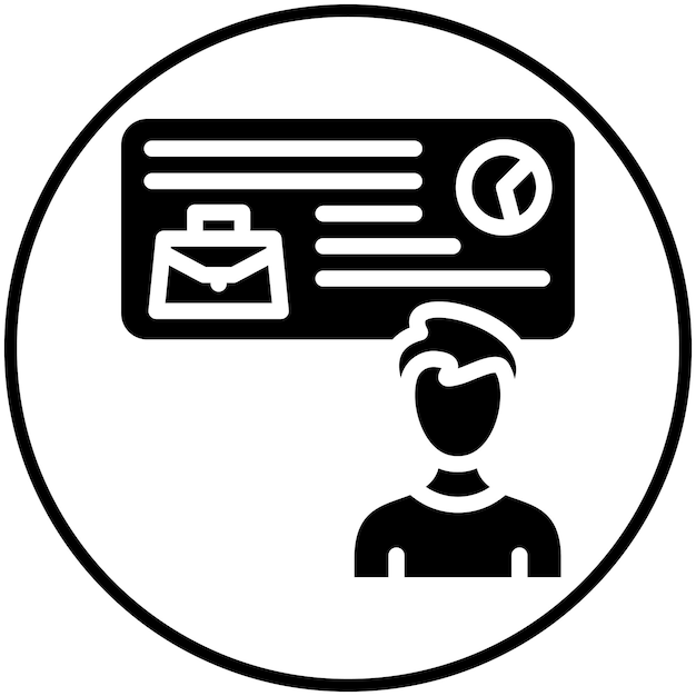 Ilustración del icono vectorial de formación empresarial del conjunto de iconos de formación empresarial