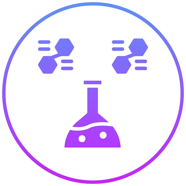 Ilustración del icono vectorial de la fórmula del conjunto de iconos de Investigación y Ciencia