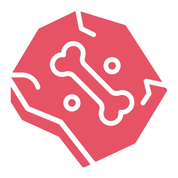 Ilustración del icono vectorial de fósiles del conjunto de iconos de la historia