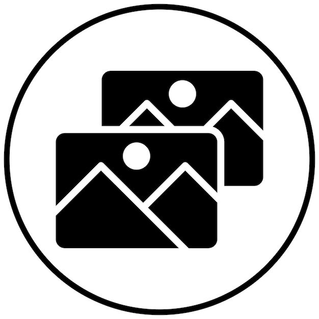 Ilustración del icono vectorial de fotos del conjunto de iconos de Fiestas y Celebraciones