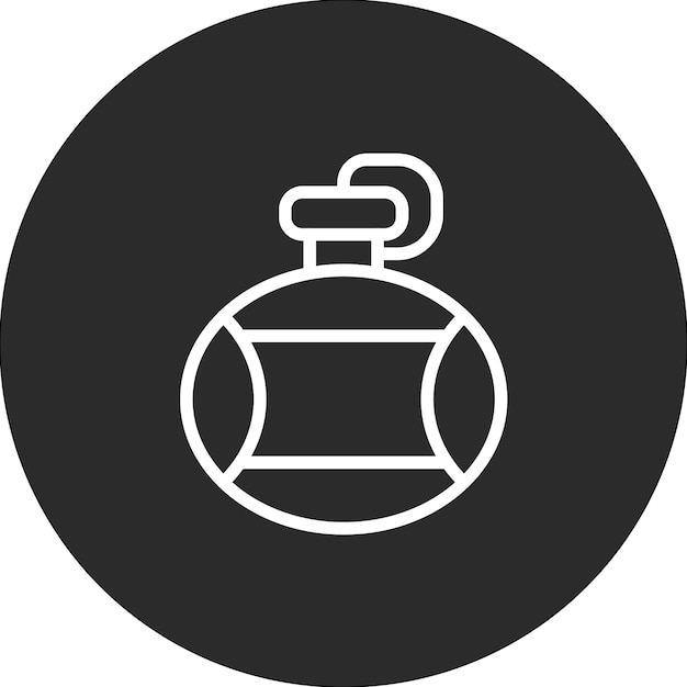 Ilustración del icono vectorial del frasco de agua del icono del desierto