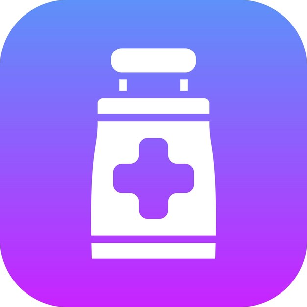 Vector ilustración del icono vectorial del frasco de ungüento del conjunto de iconos de medicine i