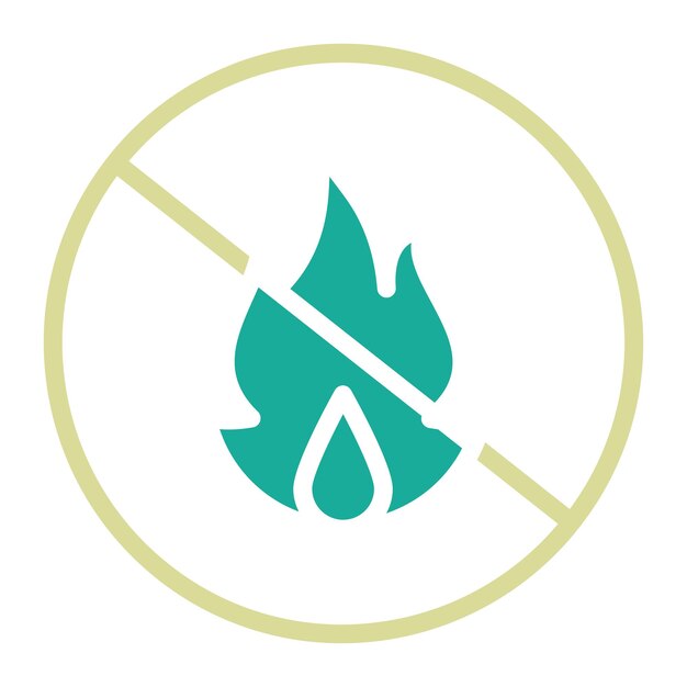 Ilustración del icono vectorial de fuego del conjunto de iconos de la industria de la gasolina