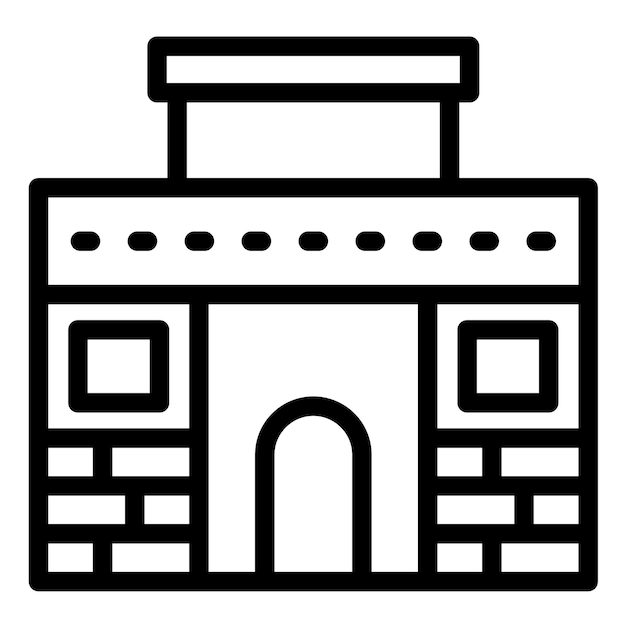 Ilustración del icono vectorial de la fuente de Trevi de Italia