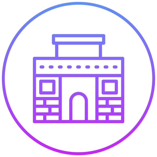 Ilustración del icono vectorial de la fuente de Trevi de Italia