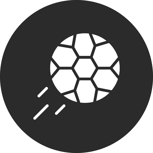 Ilustración del icono vectorial de fútbol del conjunto de iconos deportivos