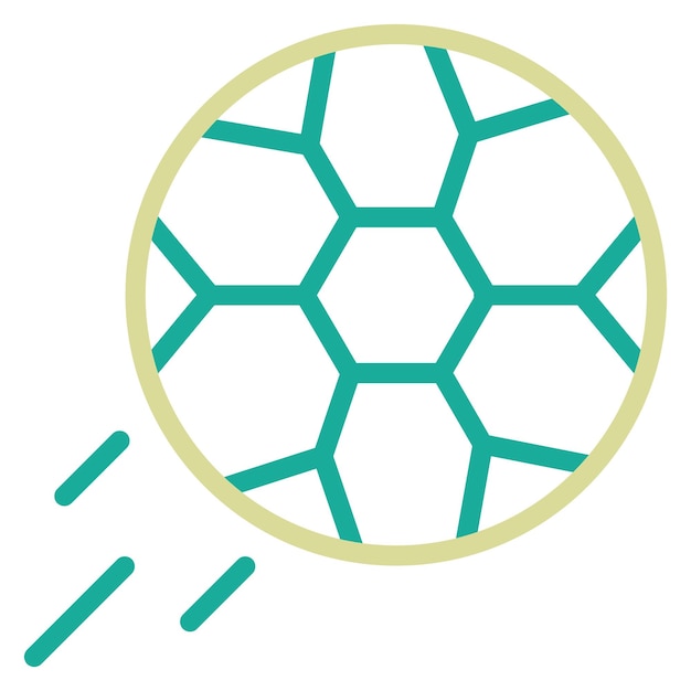 Ilustración del icono vectorial de fútbol del conjunto de iconos deportivos