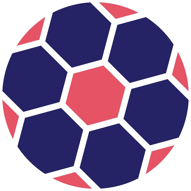 Ilustración del icono vectorial de fútbol del conjunto de iconos de Outdoor Fun
