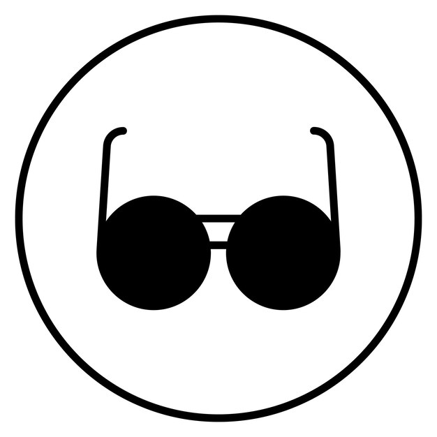 Ilustración del icono vectorial de gafas del conjunto de iconos de inicio de negocio