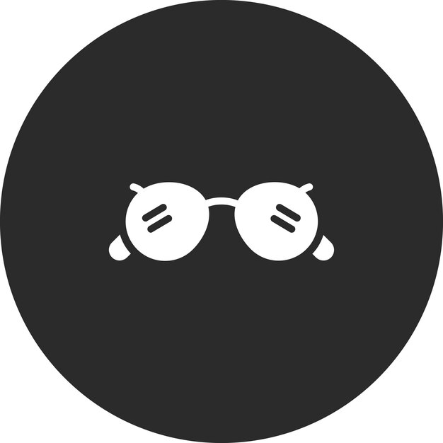 Ilustración del icono vectorial de gafas del conjunto de iconos de ropa