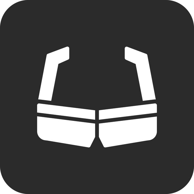 Ilustración del icono vectorial de gafas de sol del conjunto de iconos de moda