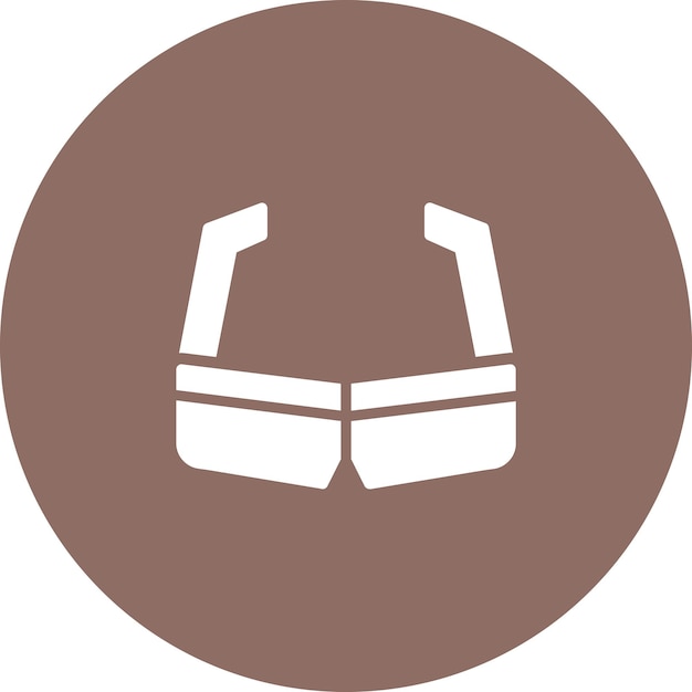 Ilustración del icono vectorial de gafas de sol del conjunto de iconos de moda
