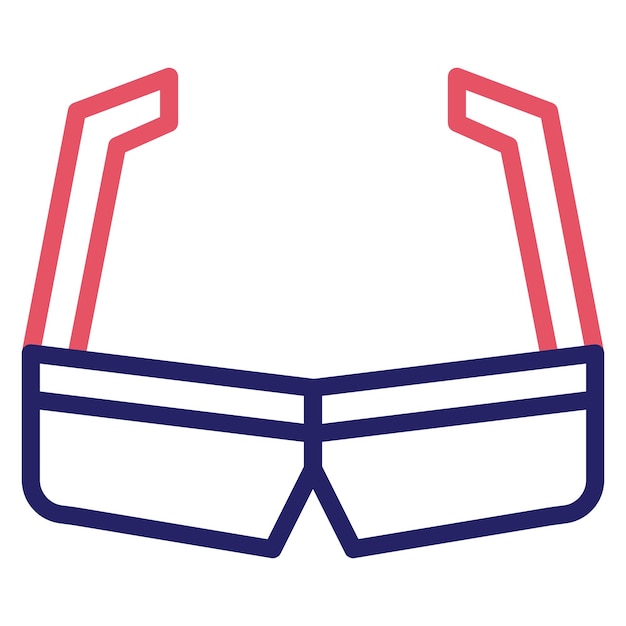 Ilustración del icono vectorial de gafas de sol del conjunto de iconos de moda