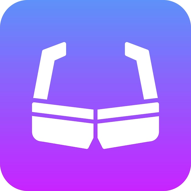 Ilustración del icono vectorial de gafas de sol del conjunto de iconos de moda