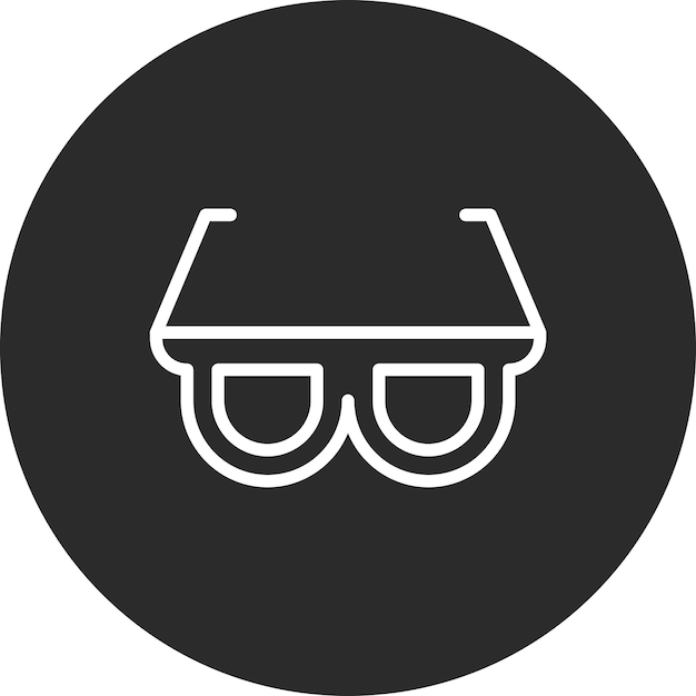 Ilustración del icono vectorial de las gafas de sol del conjunto de iconos de verano