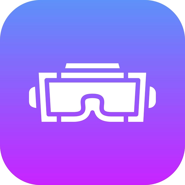 Ilustración del icono vectorial de las gafas VR del conjunto de iconos de dispositivos electrónicos