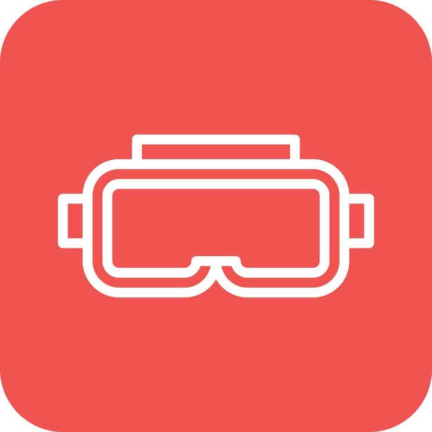 Vector ilustración del icono vectorial de las gafas vr del conjunto de iconos de entretenimiento