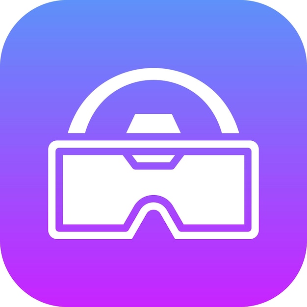 Ilustración del icono vectorial de las gafas VR del conjunto de iconos del juego OnGRCG