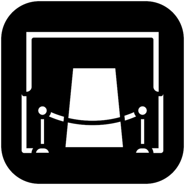 Ilustración del icono vectorial de gala del conjunto de iconos de eventos de premios
