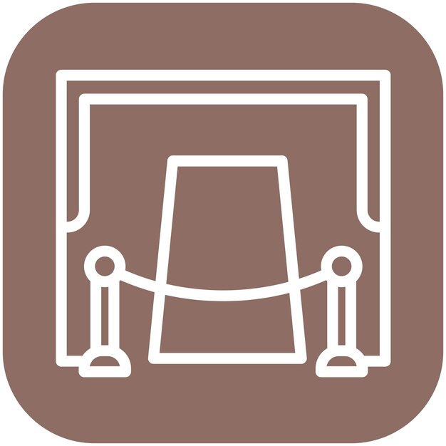 Ilustración del icono vectorial de gala del conjunto de iconos de eventos de premios
