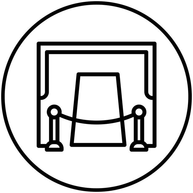 Ilustración del icono vectorial de gala del conjunto de iconos de eventos de premios