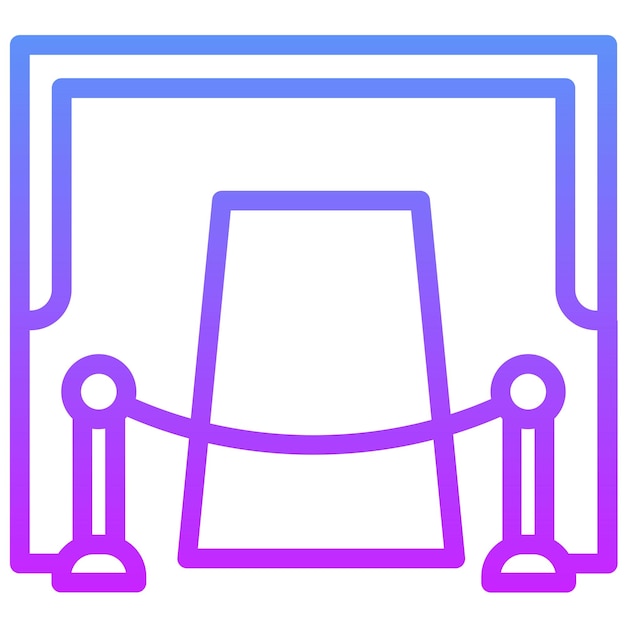 Ilustración del icono vectorial de gala del conjunto de iconos de eventos de premios