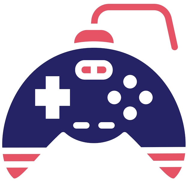 Ilustración del icono vectorial del Gamepad del conjunto de iconos de dispositivos electrónicos