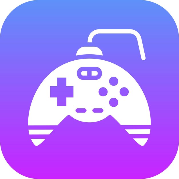 Ilustración del icono vectorial del Gamepad del conjunto de iconos de dispositivos electrónicos