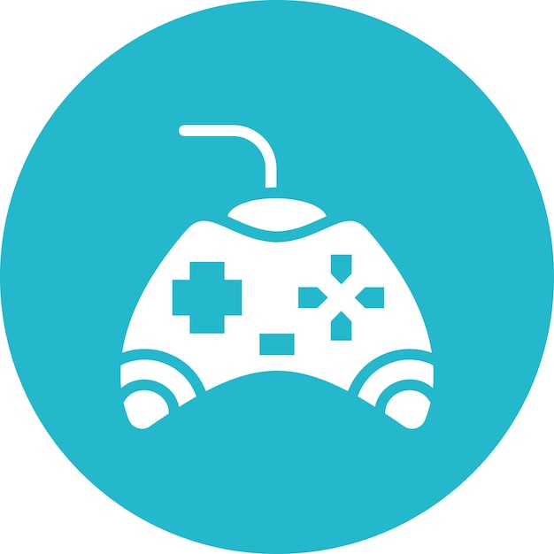 Ilustración del icono vectorial del Gamepad del conjunto de iconos del juego en línea