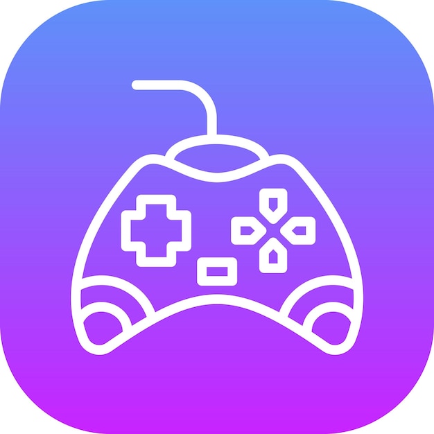 Ilustración del icono vectorial del Gamepad del conjunto de iconos del juego OnGGSCE