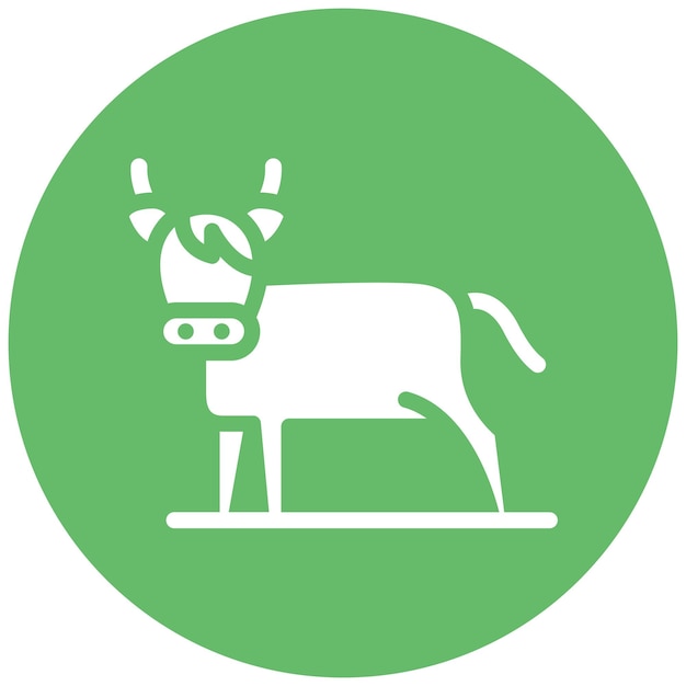Ilustración del icono vectorial de ganado del conjunto de iconos de Festa Junina