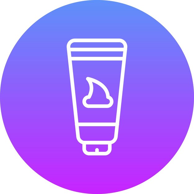 Ilustración del icono vectorial del gel para el cabello del conjunto de iconos del salón de pelo