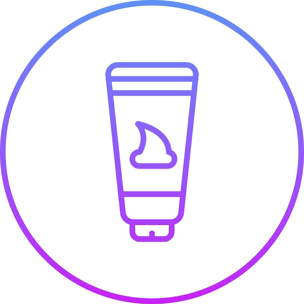 Ilustración del icono vectorial del gel para el cabello del conjunto de iconos del salón de pelo