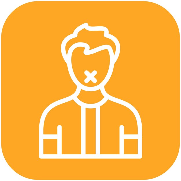 Ilustración del icono vectorial de generación silenciosa del conjunto de iconos de Generation Gap