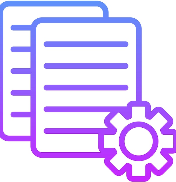 Ilustración del icono vectorial de gestión de datos del conjunto de iconos de Business Analytics
